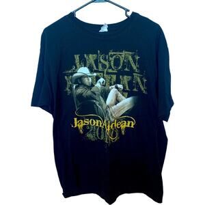 Jason Aldean Music concert tour Tshirt 2010 sz L graphic Tshirt